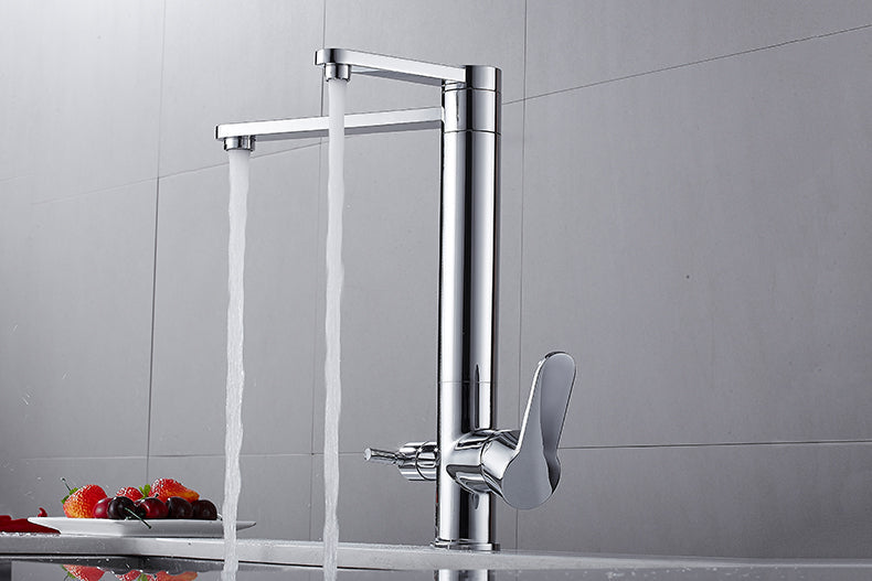 YANET Modern Black Double Tap Faucet