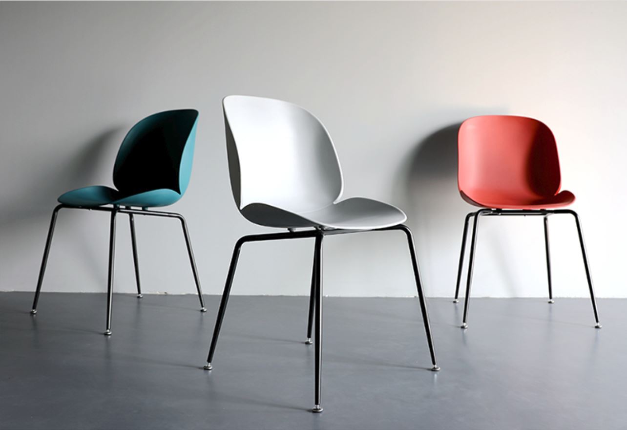 Minimalist Contemporary Modern Colourful Dining / Cafe Chairs