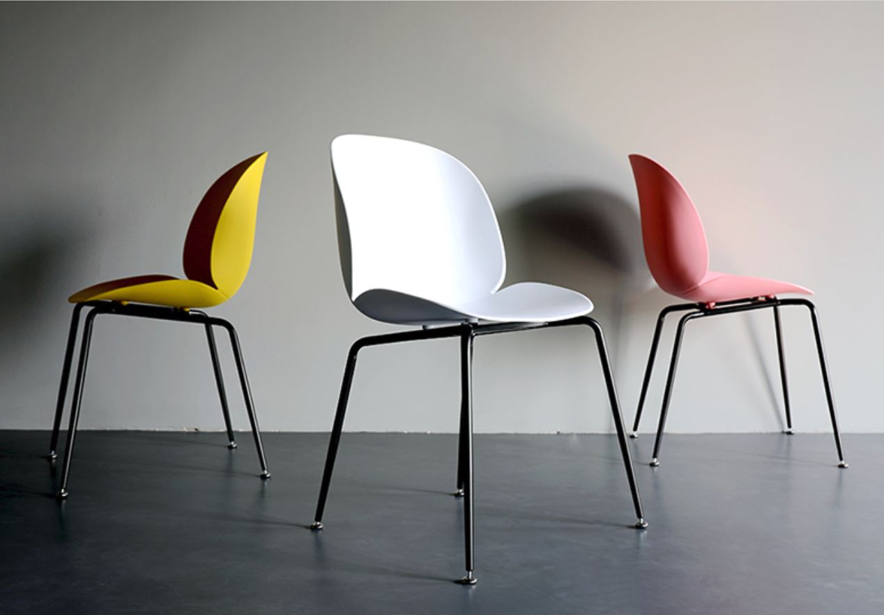 Minimalist Contemporary Modern Colourful Dining / Cafe Chairs