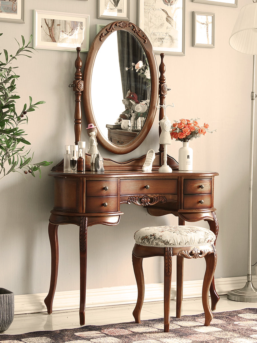 TAYLOR SHERATON American Dressing Table Solid Wood Bedroom Vanity Table