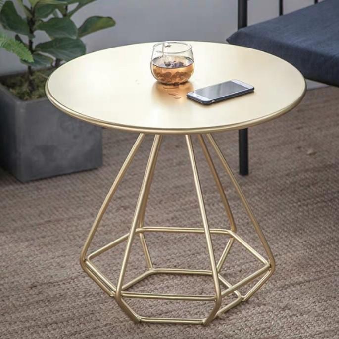 ADEN Minimalist Diamond Wireframe Side Table