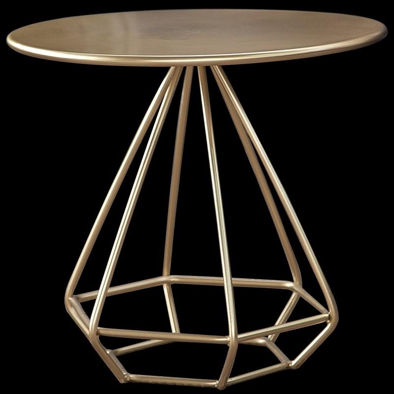 ADEN Minimalist Diamond Wireframe Side Table