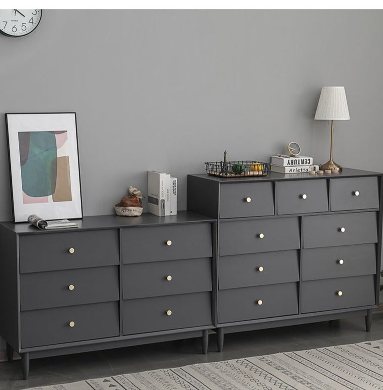 ADRIAN Large Minimalist Chest Drawers Commode Dresser