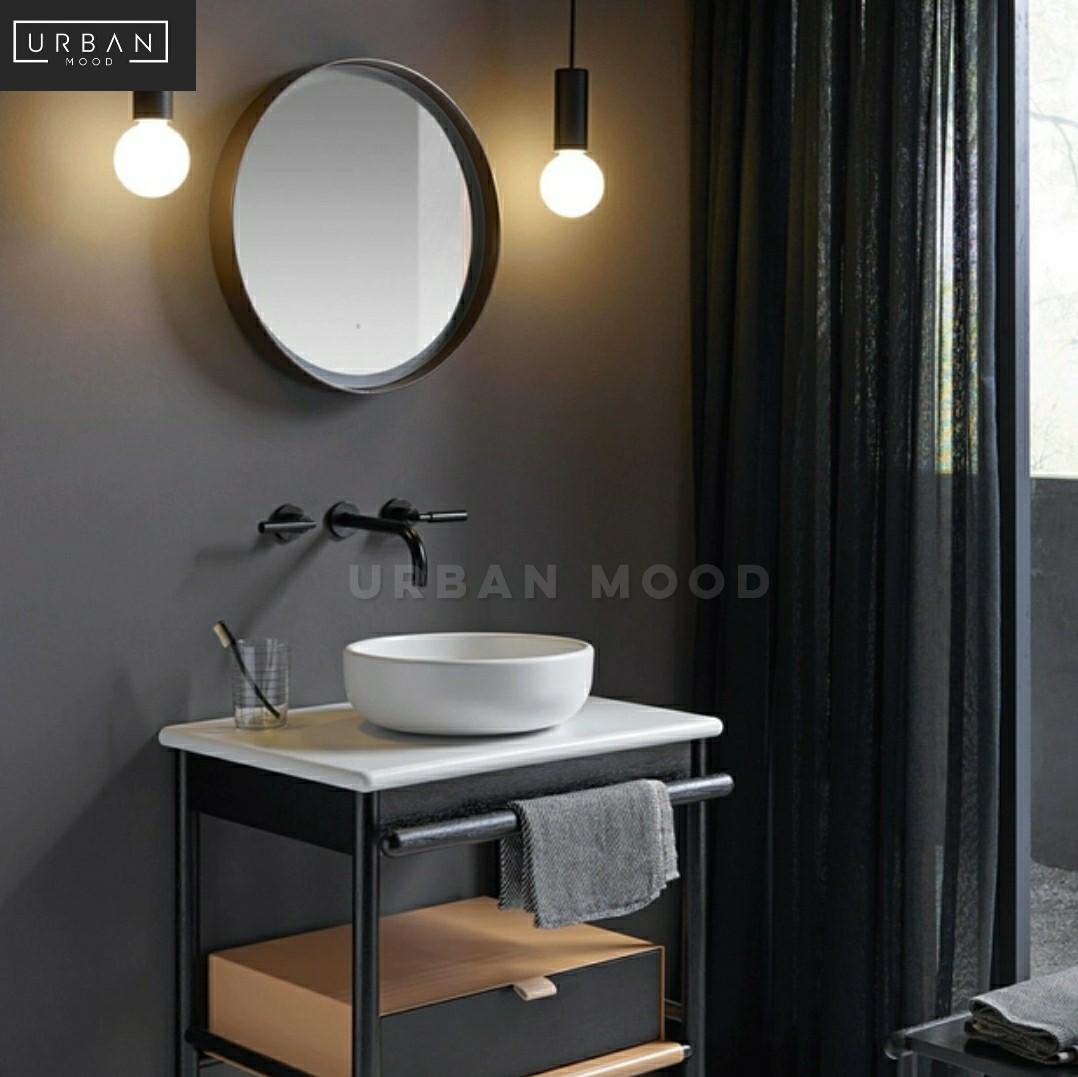 AERIS Modern LED Round Wall Mirror