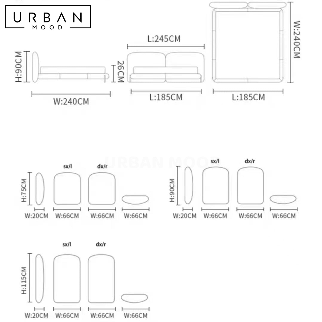 AEROVE Modern Fabric Bedframe