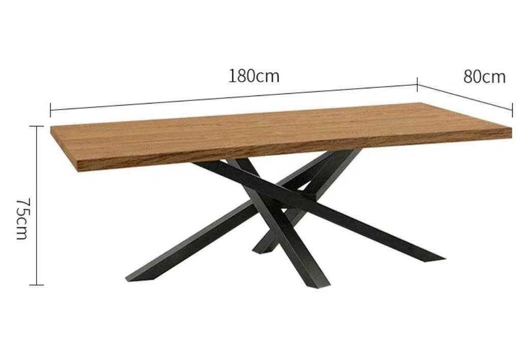 AIDYN Wishbone Solid Wood Dining Table