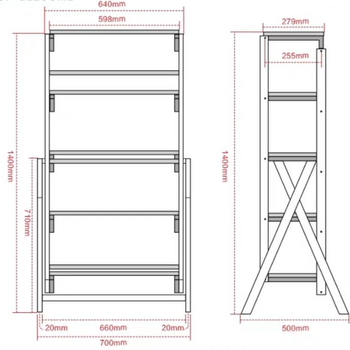 ALWEEN Convertible Dining Table / Shelf