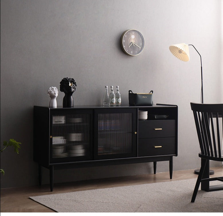 AMALIA Scandinavia Buffet Sideboard Modern Solid Wood sideboard ( 4 Colour )