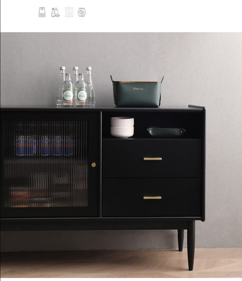 AMALIA Scandinavia Buffet Sideboard Modern Solid Wood sideboard ( 4 Colour )