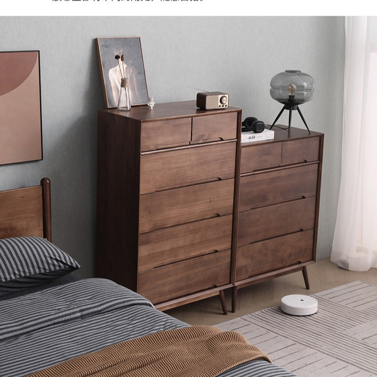 ANN Scandinavian Solid Wood Chest of Drawers Cabinet Storage ( 4 Color 2 Size )