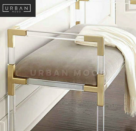 ANTHRO Modern Acrylic Ottoman Bench