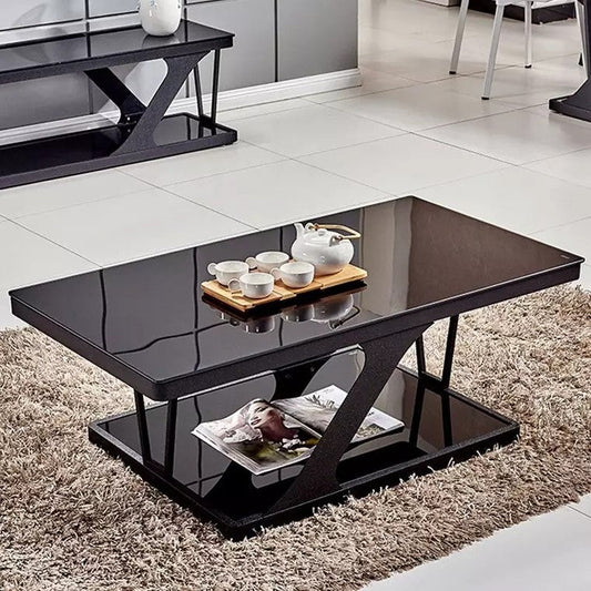 ANWELL Z Tempered Glass Top Coffee Table