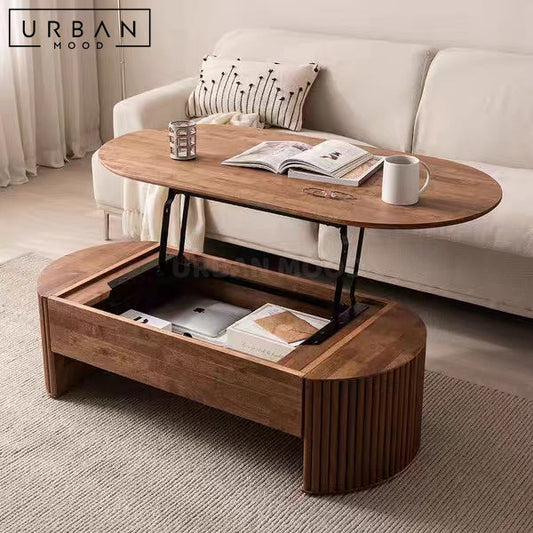 ASTRONOVA Japandi Solid Wood Coffee Table