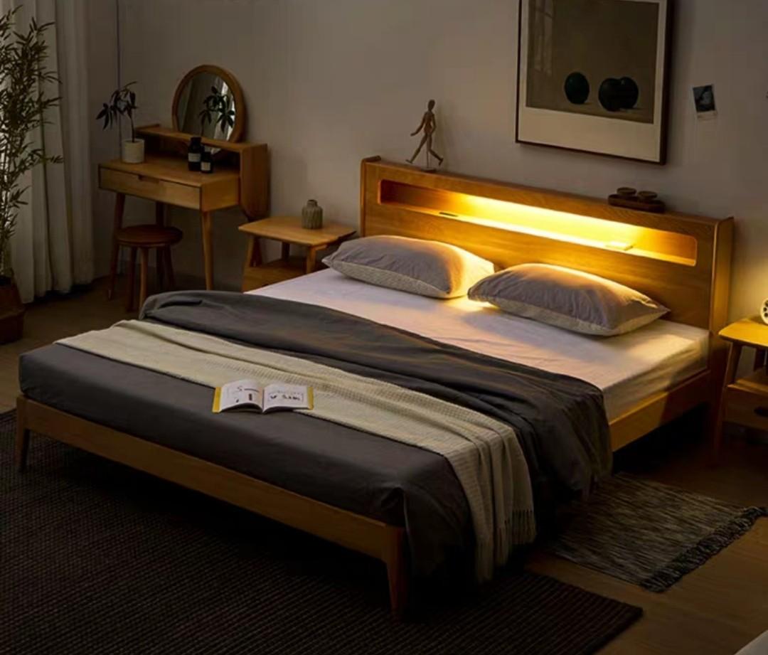 ATLAS Multimedia Solid Wood Bedframe