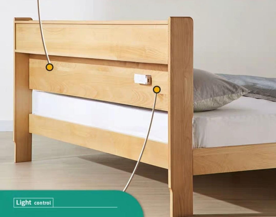 (Ready To Ship) ATLAS Multimedia Solid Wood Bedframe