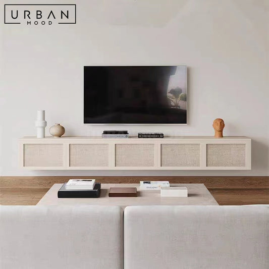 AVEN Modern Rattan TV Console