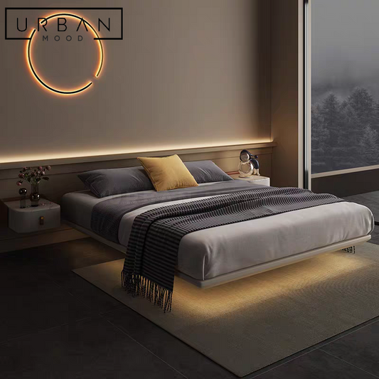 AIRE Modern Leather Bed