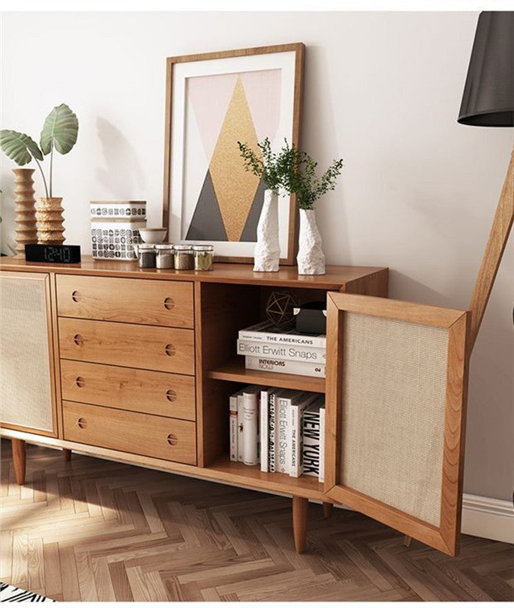 ALLISON Rattan Buffet Sideboard Cabinet ( Choice of 2 Color Natural / Walnut )