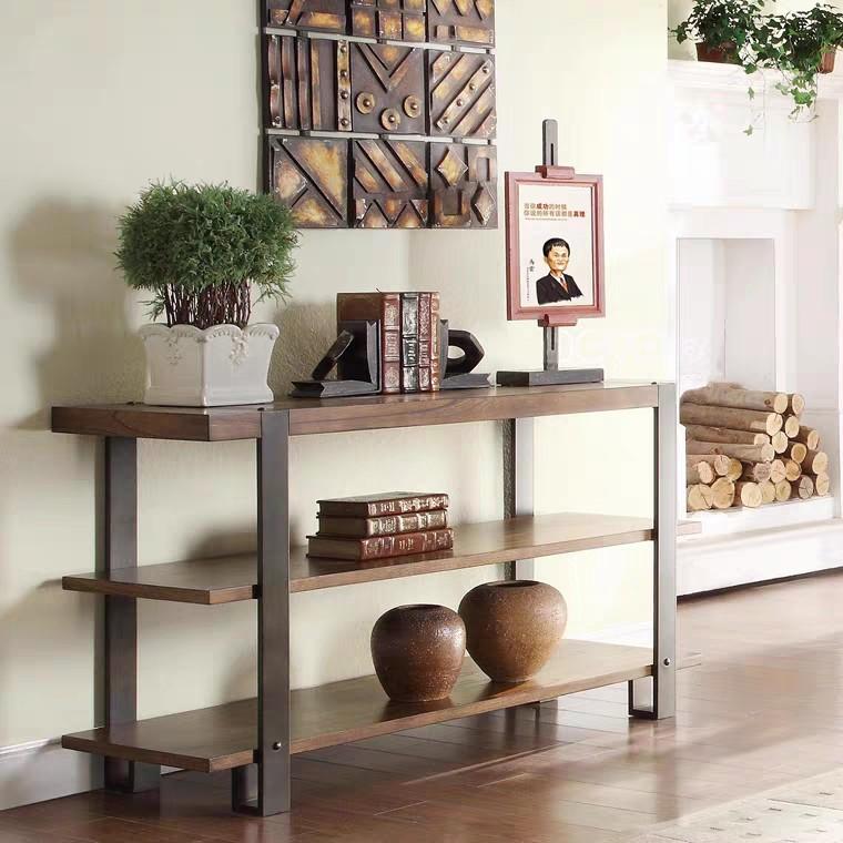 BALDWIN Industrial Solid Wood Shelf