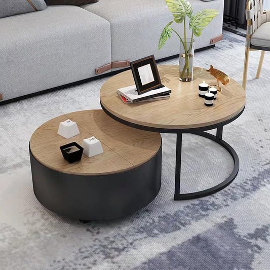 (Ready To Ship) BALE Round Nesting Coffee Tables