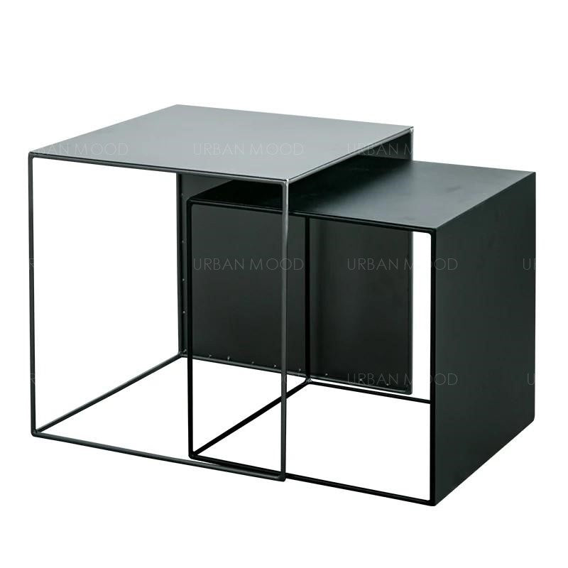 BODEN Minimalist Wireframe Cubic Coffee Table