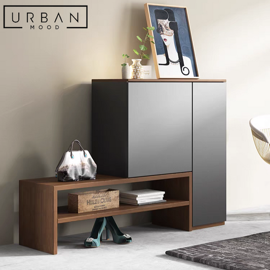 BARNE Modern Shoe Cabinet Bench