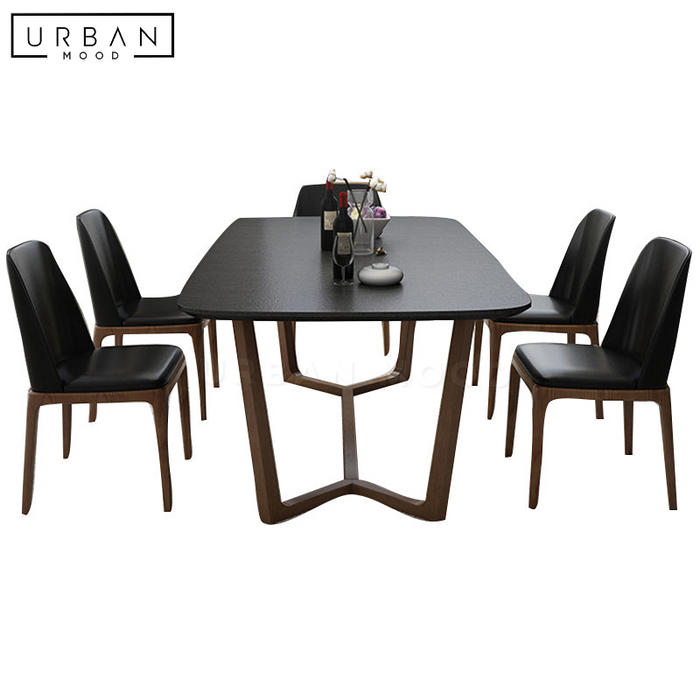 BARRY Rustic Sintered Stone Dining Table