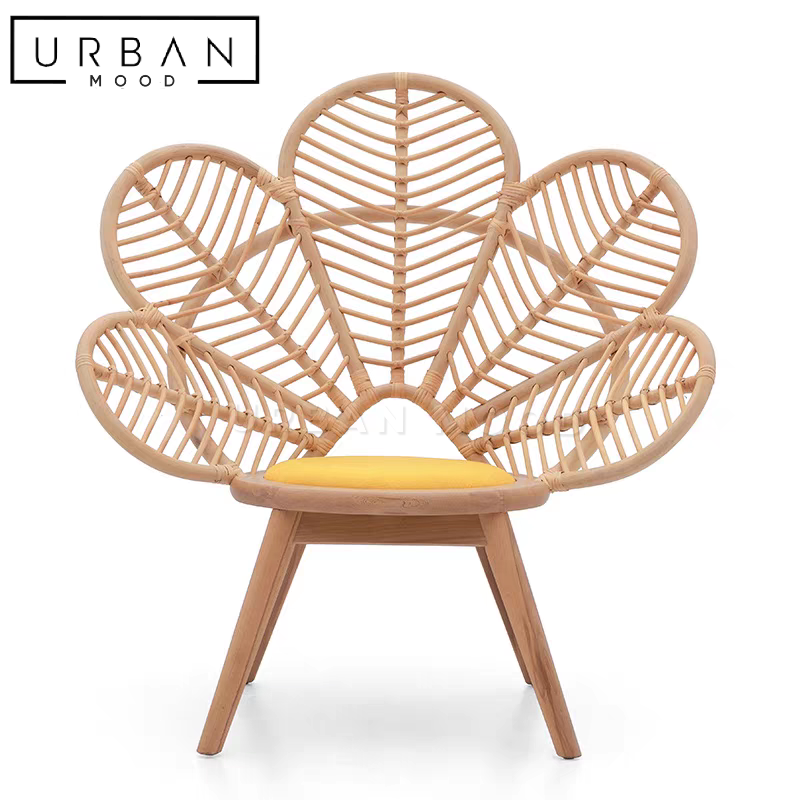 BLANCHE Rustic Rattan Chair