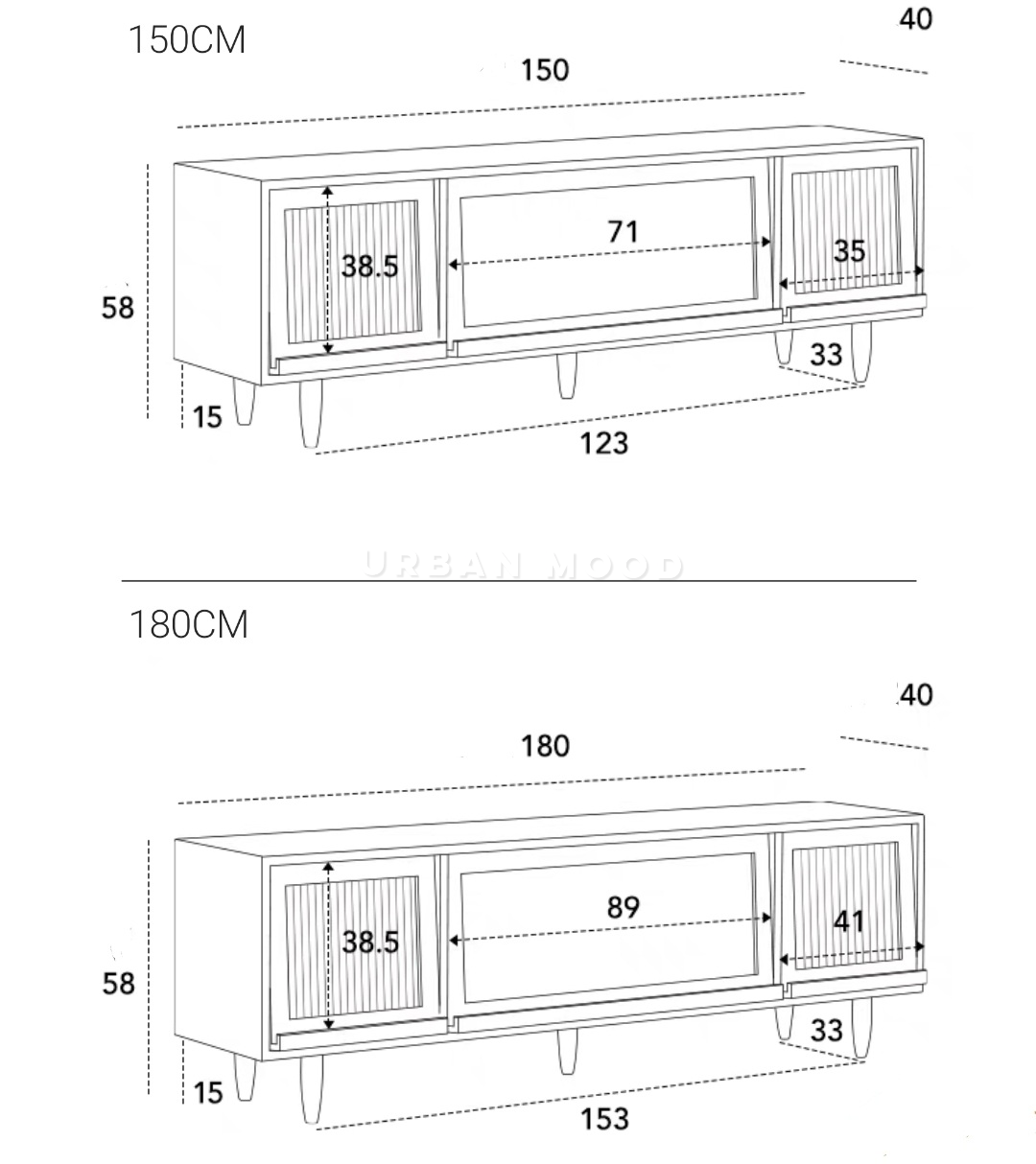 BRAY Rustic TV Console