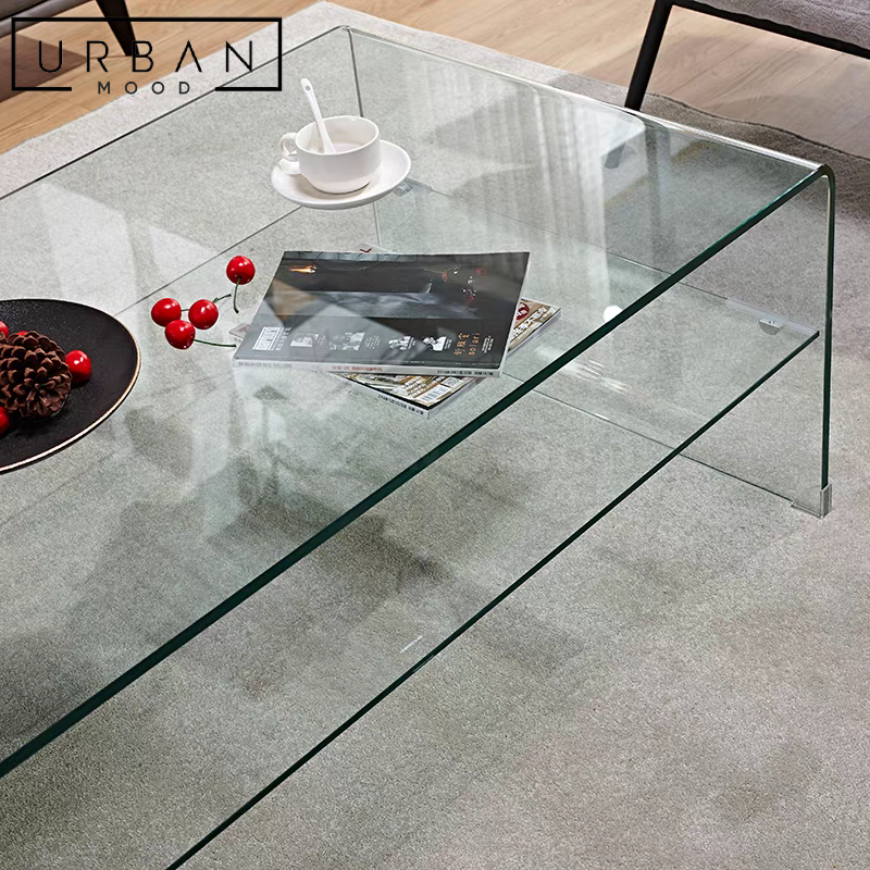 BRITT Minimalist Glass Coffee Table