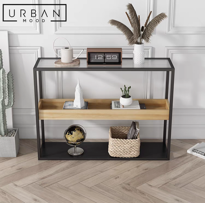 BURNHAM Industrial Console Table