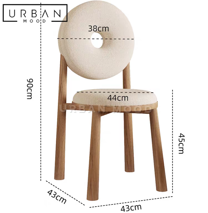 BURRO Modern Solid Wood Dining Chair