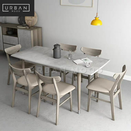 CHAVERS Modern Industrial Dining Table & Chairs