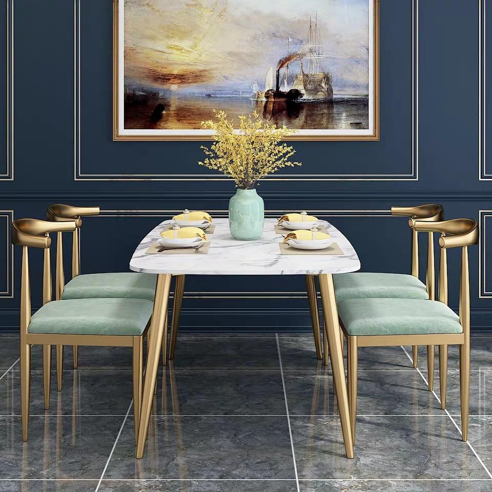 CHEYENNE Chrome Gold Dining Chairs