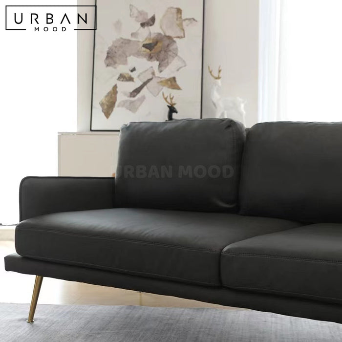CURIO Modern Leather Sofa