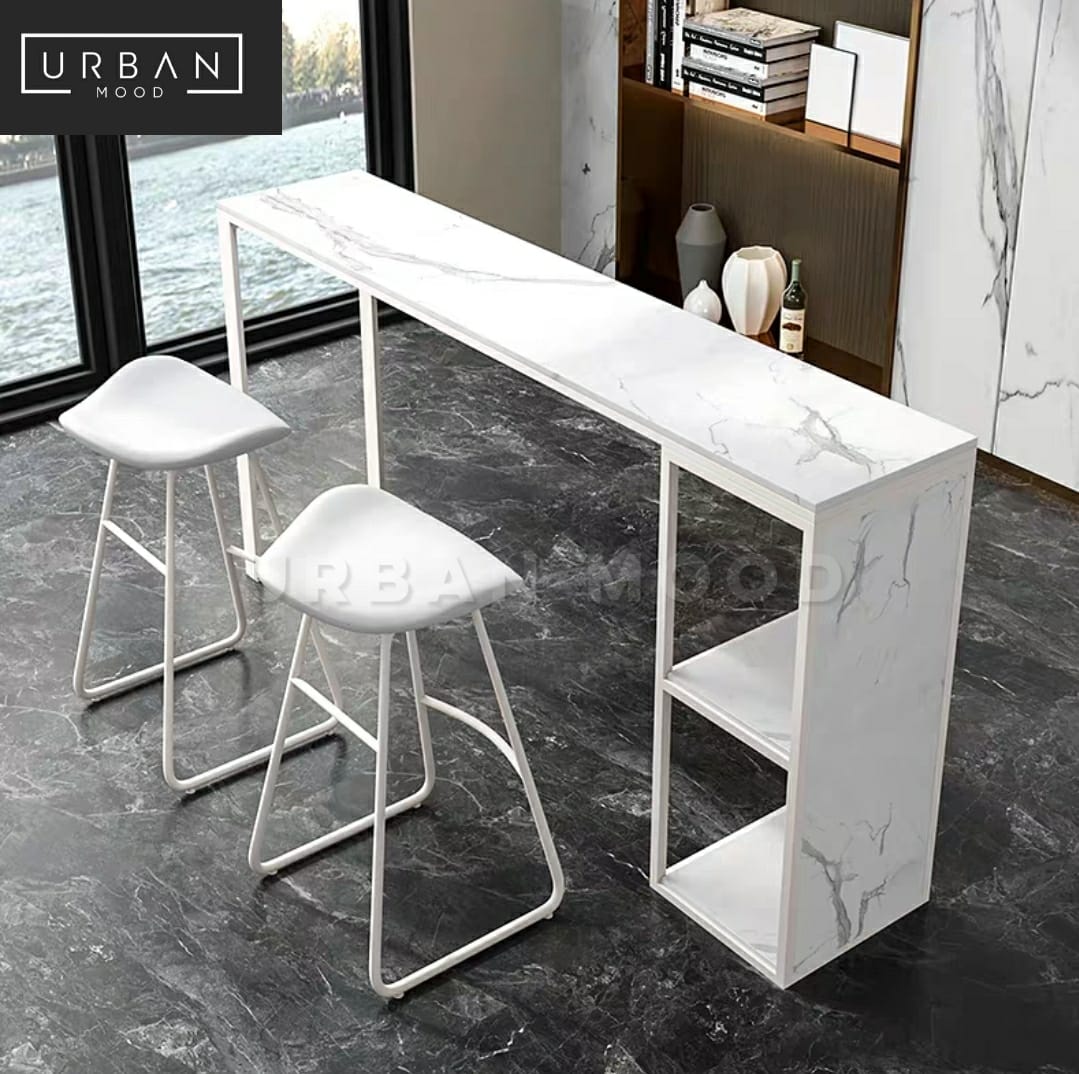 CALAIS Modern Marble Bar Table