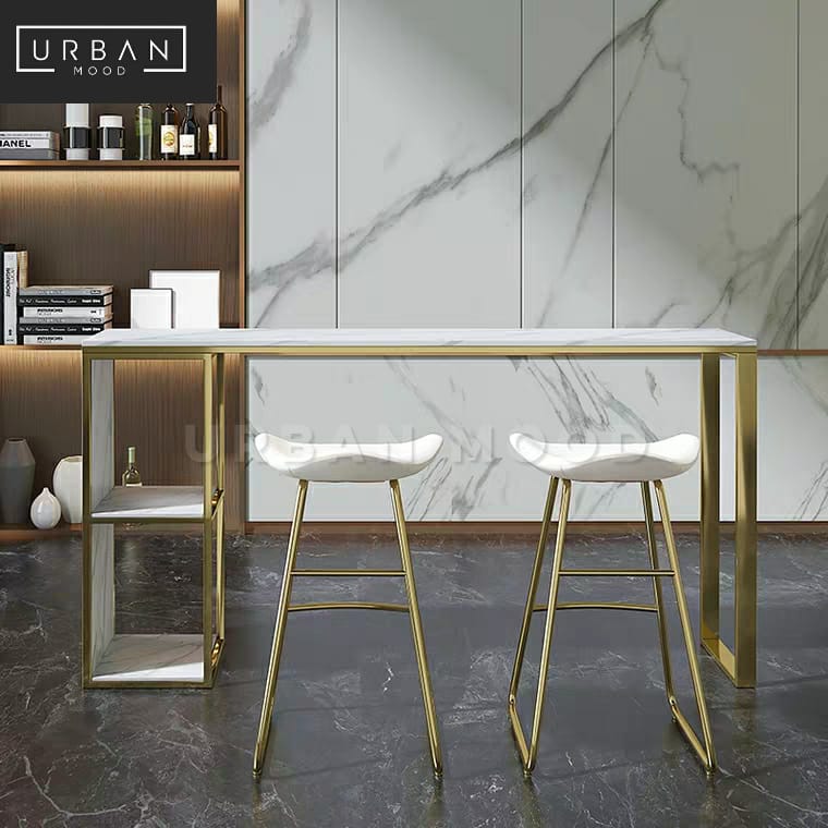 CALAIS Modern Marble Bar Table