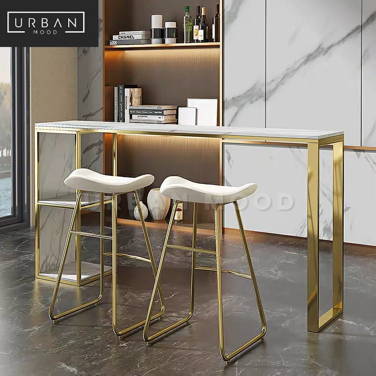 CALAIS Modern Marble Bar Table