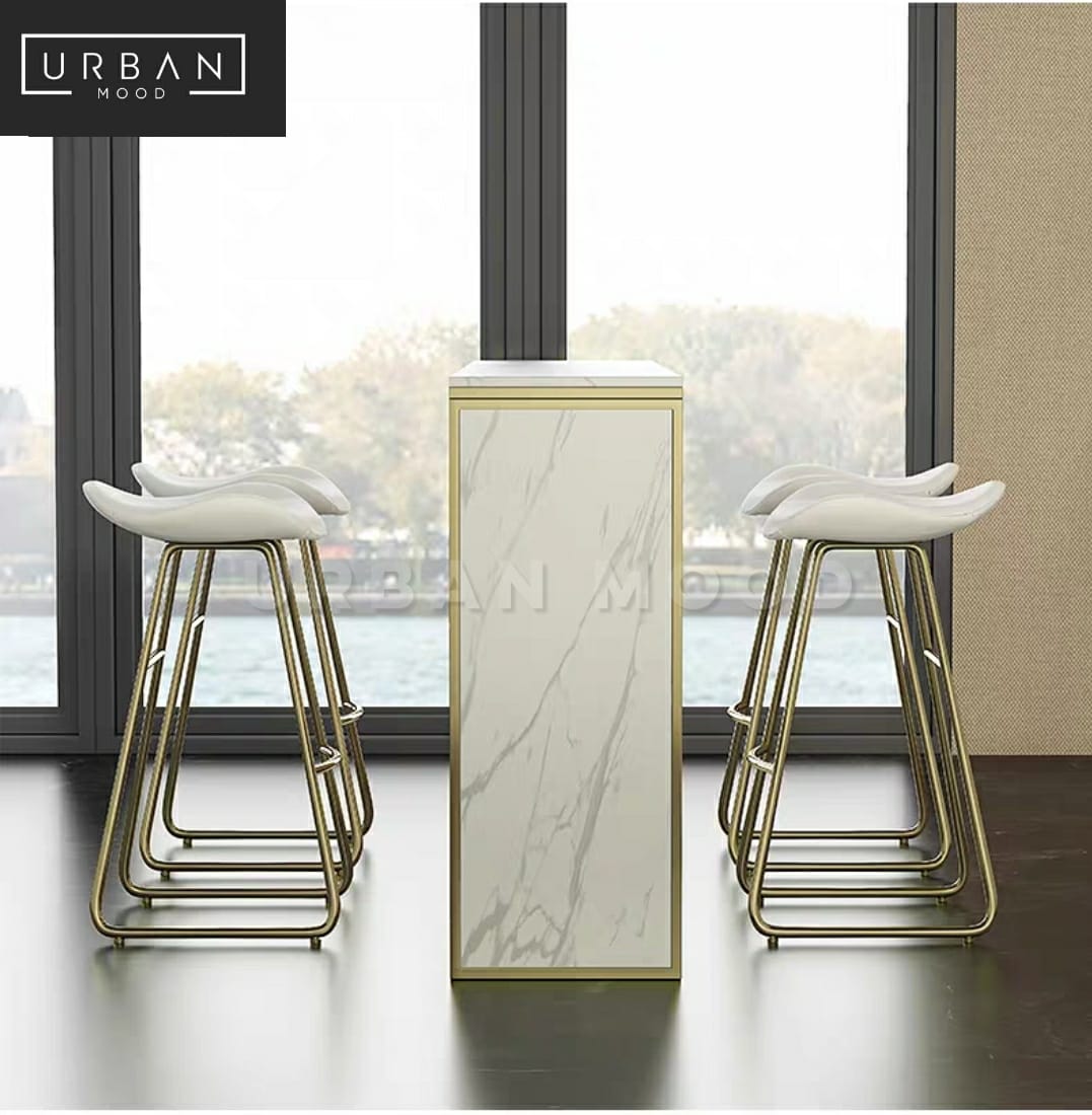 CALAIS Modern Marble Bar Table