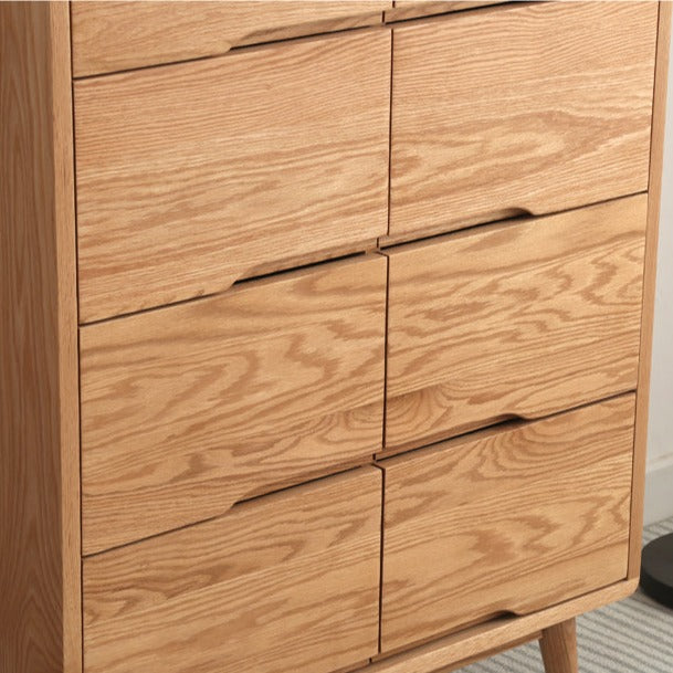 Camilla RITZ Chest of Drawers Japanese Nordic Pure Solid Wood 8 drawers Storage Walnut , Cherry Colour