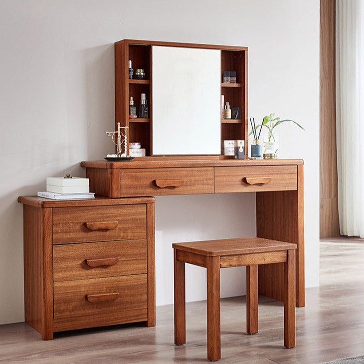 Carlie EMBASSY Solid Wood Dressing Table Storage Cabinet Vanity Mirror