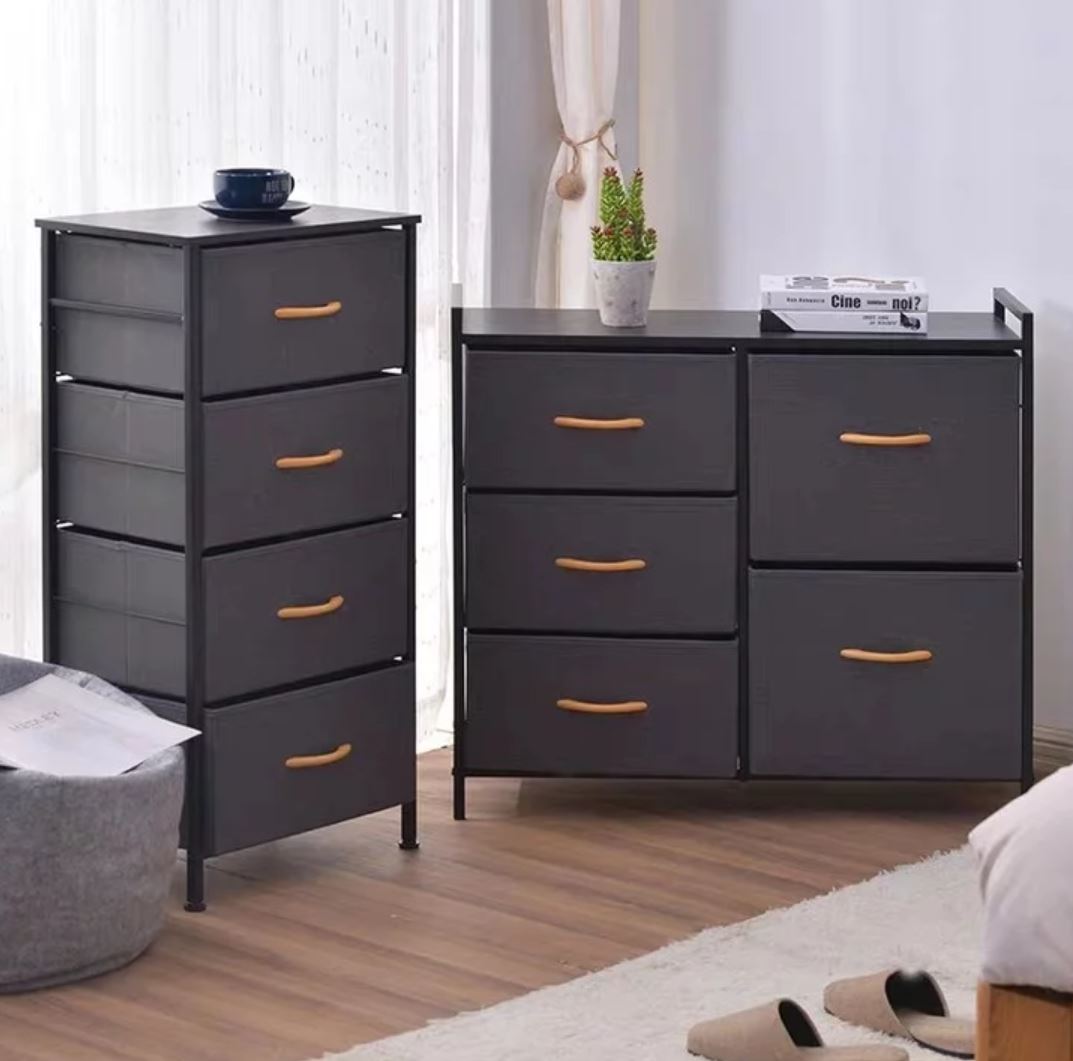 CASEY Fabric Chest of Drawers