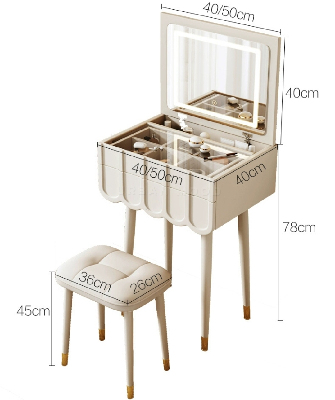 CHELLE Modern Vanity Table Set