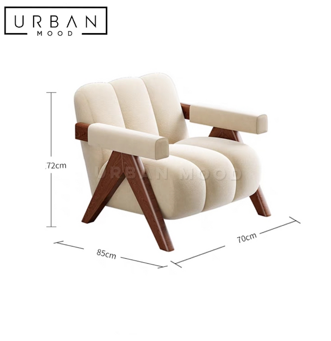 CHION Modern Velvet Armchair