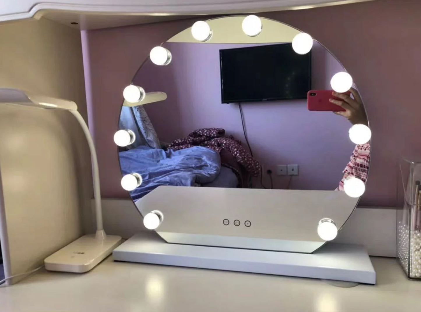 CINDY Spotlight Round LED Vanity Mirror