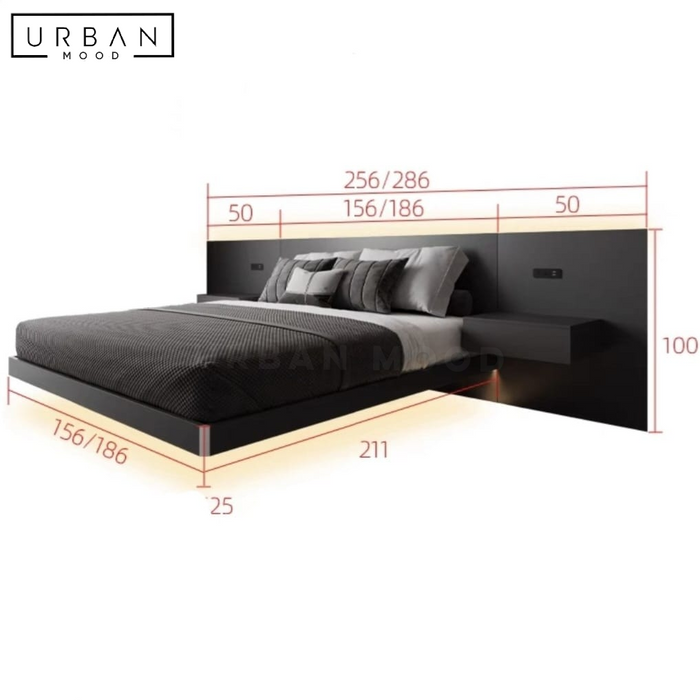 CLAUDE Modern Floating Bedframe