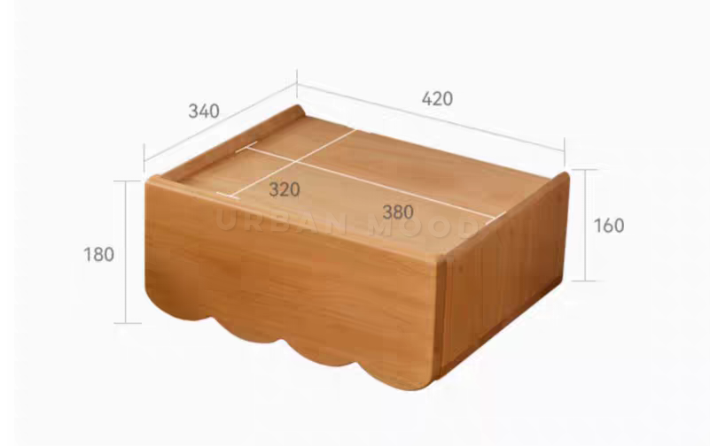 CORNISH Japandi Floating Bedside Table