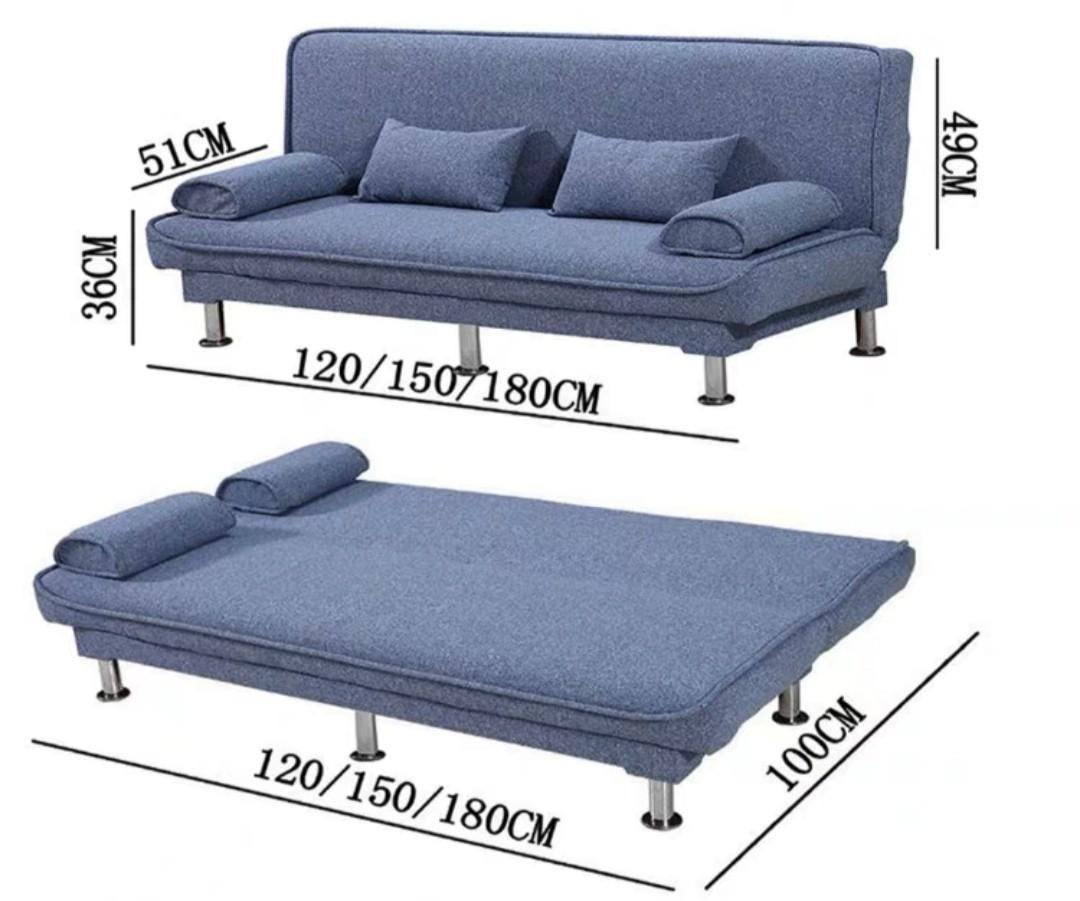 DAKOTA Minimalist Fabric Sofa Bed