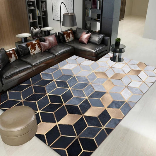 (Clearance) DEXTER Modern Industrial Geometric Patterns Carpet