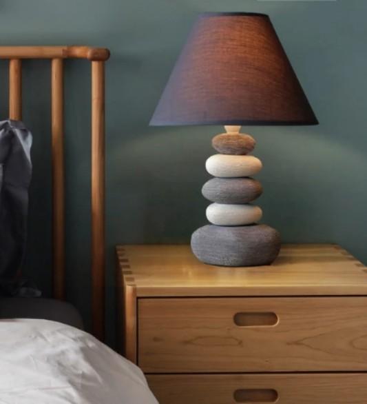 DIORITE River Rock Bedside Lamp